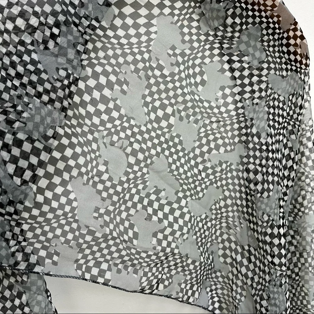 N/A checkered dog